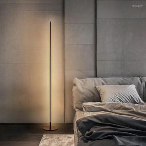 Lampade da terra Lampada a LED nordica che attenua l'illuminazione della camera da letto sul comodino in piedi per le luci decorative del soggiorno