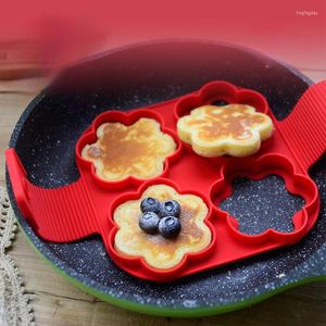 Baking Moulds Silicone Mold For Cake Multi-modeling Pastry Bakery Silicones Molds Four-hole Omelette Stand Kitchen Accessories Decoration