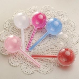 Present Wrap 12st/Set Cartoon Plastic Candy Box Mini Lollipop Design Färgglada söta bollhållare Creative Baby's Birthday Party Favors