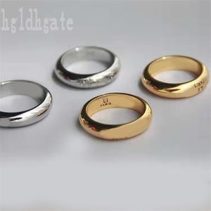 Elegancki stały kolorowy projektant pierścionkowy pierścionek zaręczynowy Pierścionek zaręczynowy stal nierdzewna moda męska Obiecana Srebrna estetyczna luksusowe pierścienie proste delikatne ZB054 F23