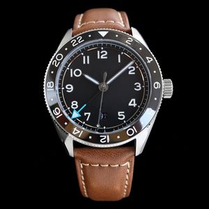 Ceramiczne męskie zegarek Automatyczne mechaniczne 2836 GMT zegarki 42 mm Luminous Business Wris -Sapphire Wodoodporny pływanie 904L Stal nierdzewna Montre de Luxe