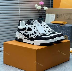 Trainers Buty Designer 1854 Sneakers na łyżwach męska gumowa platforma Sneaker wielokolorowe koronkowe buty skate czarne białe moda but z pudełkiem 69685 68461