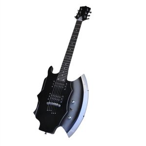6 strängar Ax Black Electric Guitar med HH Pickups 24 FRETS Erbjudande logotyp/färganpassning