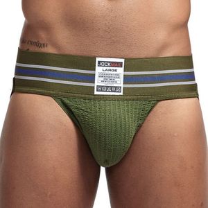 Cuecas masculinas JOCKMAIL Sexy Men Underwear Briefs Athletic Jock Strap Supporter Jockstrap Cintura naturalmente contornada 7 cores MXXL TAMANHO T-back 175 913