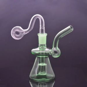 14mm Feminino Mobius Vidro Bong Hookah Matrix Perc Colorido Heady Dab Rigs Chicha Único Reciclador Ashcatcher Bongos com Queimador de Óleo Masculino 12 LL