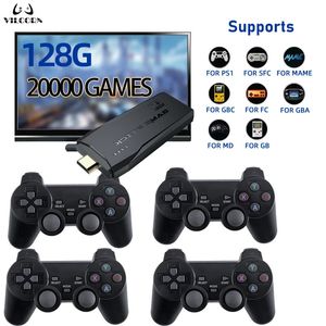Game Controllers Joysticks VILCORN 4K Stick Compatible Vintage Video Console 64G 10000 PS1 GBA everdrive 24 Players Childrens Christmas Gift 231120
