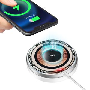 15W Wireless Magnetic Charger, iPhone Charger Safe and fast charging without heat, round alloy does not pinch hands, fingertip gyroscope to relieve sports fatigue