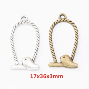 Charms 20 Pieces Of Animal Birdcage Pendants Bronze Bracelet Necklace Handmade Jewelry Making Wholesale DIY Accessories 8425