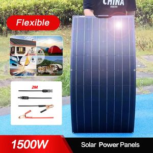 Ladegeräte 1500W3000W Tragbares Solarpanel Hocheffiziente Powerbank Flexibles 12V18V-Aufladen Outdoor-Kit für Telefon Campingboot 231120