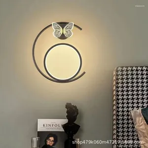 Duvar lambası vintage okuma mutfak dekor yatağı LED aplike anahtarı için akıllı lambalar