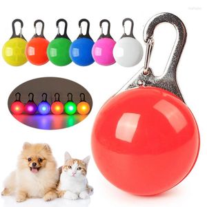 Dog Collars LED Luminous Cat Collar Pendant Glowing Charm Lights Colorful Safety Light For Night Walking Pet Supplies Accessories