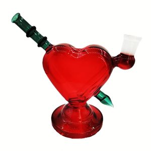 Heady Cam Bongs nargile/kalp şeklindeki cam bong su borusu