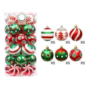 クリスマスの装飾Colorf Christmas Ball Xmas Tree Decor Happy New Year Gifts Hang Ornament Decoration for Home Diameter 6cm Drop D Dhu4j