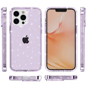 iPhone 15 Pro Max 14 13 12 Pro Plus Samsung A53 A73 S23 S22 Ultra clear Shockproof Protective Shiny Coverのためのキリッタースパークルブリング透明な電話ケース