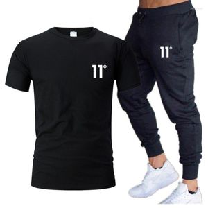 Treno masculino Treno de traje masculino T-shirt Tracksuit de manga curta com calças de fitness de alta qualidade, com basquete de alta qualidade