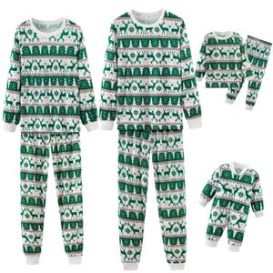 Family Matching Outfits Xmas Clothing Set Pajamas 2024 Year Mom and Dad Kids Baby Romper Christmas suit 231120