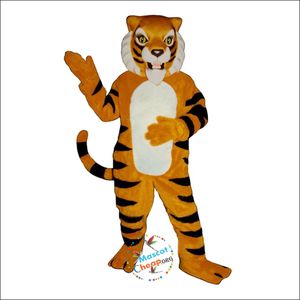 Costume professionale della mascotte della tigre feroce che cammina Cartoon Anime Earth Performance Abbigliamento Terra Props Clothing