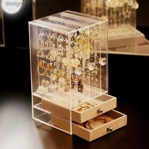 Schmuckständer, 1 Stück, große Cacity-Schmuck-Display-Hängebox mit transparenter Abdeckung, weicher Liner, staubdicht, Schmuckaufbewahrung für Halsketten, L231121