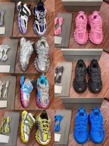 مصمم المسار 3.0 أحذية ثلاثية منصة مدرب أحذية رياضية الرجال أحذية حذاء رياضة جلدية 35-46 Withbox