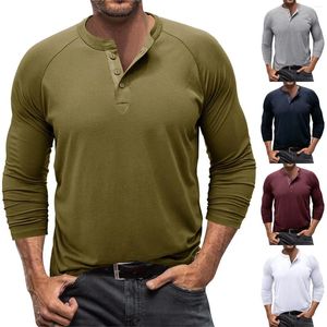 Erkek Tişörtleri Raglan Sıradan Alt Alt Kollu Gömlek Katı Top 6xl Erkekler için Büyük ve Uzun