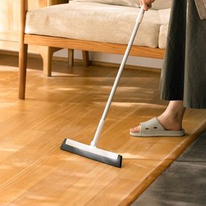Hand Push Sweepers 180° Multifunction Magic Broom Floor Wiper Rotatable Scraper Telescopic Cleaning Tools 230421