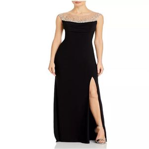 2023 Off Shoulder Sexy Split Party Celebrity Dresses for Women Dresses O Neck Black Beading Shinning Ball Prom Gown