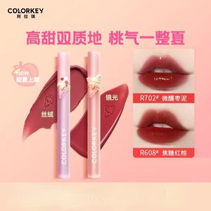 Lipstick Colorkey Ice Cream Lip Glaze Hydrating Matte Liquid Lipstick Moisturizing Long Lasting Mirror Lip Glaze Women's Lip Makeup 231121