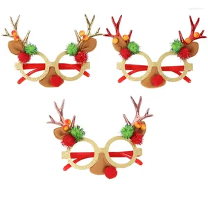 Sunglasses Frames Christmas Antler Glasses Party Decoration Couple Children Dress Up