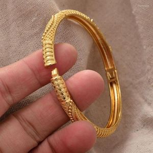 Pulseiras de pulseiras dubai pulseiras de cores de ouro para homens/adolescentes Oriente Médio/Dubai/Etiópia/Jóias de Casamento Africano Presente
