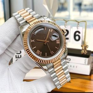 Orologio zegarki na rękę na rękę Męskie automatyczne zegarki mechaniczne 36/41 mm 904L Pełna stal ze stali nierdzewnej Diamentowa ramka wodoodporna Złoto Złot