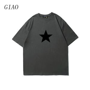 Men s T Shirts Y2K Aesthetics Many Colors Cotton 2000s Stars Print Streetwear Short Sleeve Summer Casual Fashion Elegant Tshirts 230421