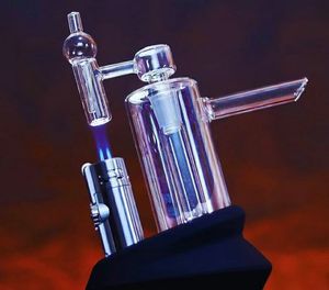 Hotsale Glass Bong Smoking Kit Narghilè pipa ad acqua Dab Rig rig in uno con accessori Quartz Banger Carb Cap set per Wax Concentrate Dabbing migliore qualità O