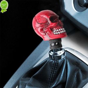 New For Manual Gear Shift Knob Shifter Lever Knob Alien Skull Head Gear Knob Car Accessories Universal