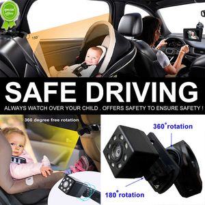 Baby Car Mirror with Night Vision for Baby Safety Car Seat Rear Facing The 4.3-Inch HD Display Car Baby Monitor with Camera