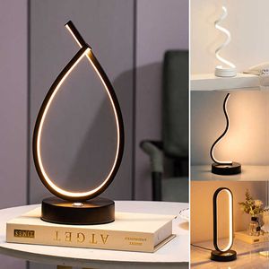 Lamps Modern Table Lamp Creative led table Lights For Bedroom Bedside Study Living Room LED Design Desk Lighting Fixtures AA230421