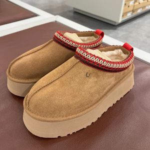 Tasman Slippers Tazz Mustard Seed Chestnut Fur Fur Sheepes Sheepskin Classic Super Mini Platfor