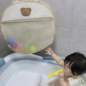 Storage Boxes Convenient Toy Bag See-through Mesh Washable Breathable Bath Hanging Visible Household Supplies