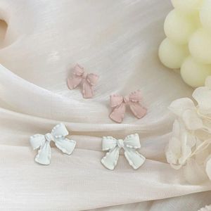 Stud Earrings Lovely Princess Mini Bowknot Girls Sweet Candy Color Little Bow Women Ear Clip Jewelry Simple Fashion Accessory