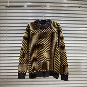 Zimowy trend swetra Para wełniana litera haftowa luźna okrągła szyja moda projektant Sweter marki męskiej bluzy z kapturem