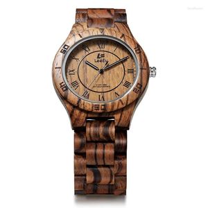 Wristwatches Men Wooden Quartz Luminous Hands Relogio Masculino Bracelet Bangle Watch Wood Personality Orologio Uomo