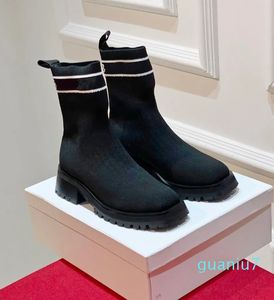 Sock booties Women's luxury designers fashion knit shoes factory footwear