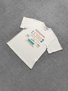 Designer Modekläder T-shirts T-shirts Trendiga Rhude Tecknad Båt Amerikansk Rundhals Lös Mångsidig Sommar Vtg Kortärmad T-shirt Herr Toppar Streetwear Hiphop