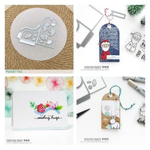 Presentförpackning coola skärpickor skärning matris för diy scrapbooking hantverk klippt tillverkare po mall handgjorda dekoration