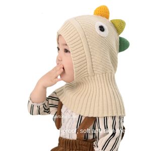 Mützen Hüte Baby Winter Kapuzenmütze Cartoon Dinosaurier Winter Kindermütze Strickmütze für Mädchen Jungen Weihnachtsgeschenk Jahr Mütze für Baby 231120