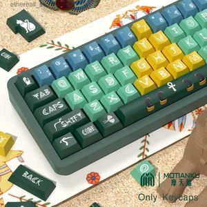 Keyboards Pyramid Keycaps Cherry Profile Personalized Keyboard Cap for Mechanical Keyboard with 7U and ISO Keys Q231121