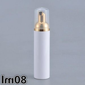 80ml garrafas de bomba dispensador de espuma com bomba de ouro superior-plástico cosmético maquiagem loção recipiente de armazenamento espuma dispensador de sabão jar doogq