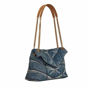 Borse a tracolla Designer Moda Borsa a tracolla in denim Borsa gonfia per donna Borsa tote hobo Borsa in tela casual Puffer Borsa a tracolla retrò Borsa di grande capacità