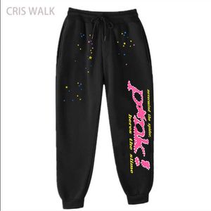 Męskie spodnie 2022 Sprzedaż pajęczy Web 555555 Sweatpants Mężczyźni Kobiety moda High Sp5der Streetwear Spodery Hip Hop Joggers J230420