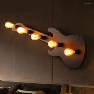 Wall Lamp Loft Industrial Wind Lamps Creative Bar Studio Wrought Iron Retro Reminiscence Living Room Study Sconce LightsLU825454