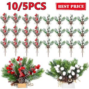 Christmas Decorations 105 Red Berry Art Flower Pine Cone Branch Tree Decoration Gift Packaging Home DIY Wrench 231121